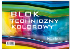 POLIGRAF BLOK TECHNICZNY A4 20K KOLOR   EXCELLENT /10/