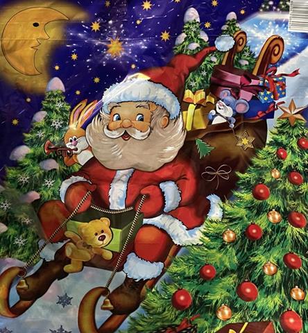 TORBA FOLIOWA  F 30-35MY MIKOŁAJ BN GWIAZDKA /25//50/