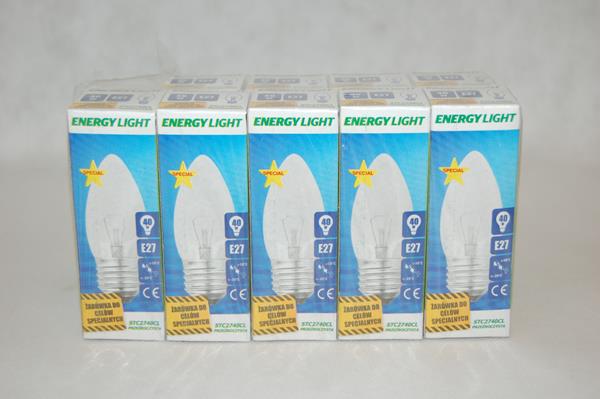 żarówka 40w/e27 świeczka d/g energy     light /10/