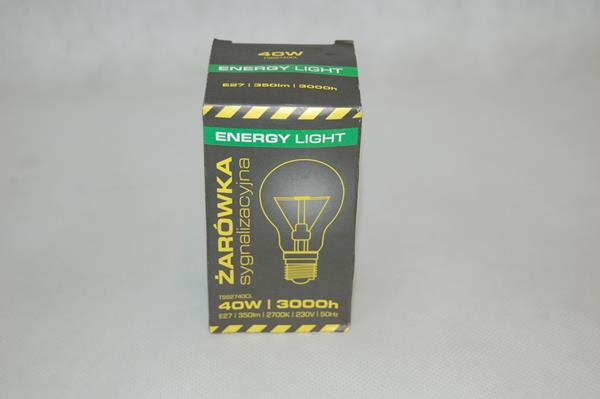 żarówka 40w/e27 d/gwint energy light    sygnalizacyjna /10/