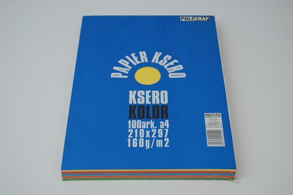 papier ksero a4 kolor mix 100ark 160g   poligraf