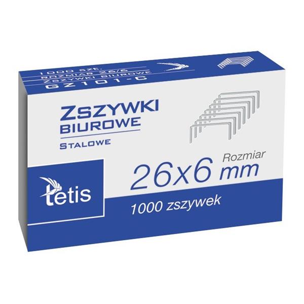 tetis zszywki gz101-c 26/6 a'1000  /10/