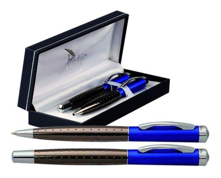 tetis-e.kpl.pióro+długopis kk472-pdn    niebieski