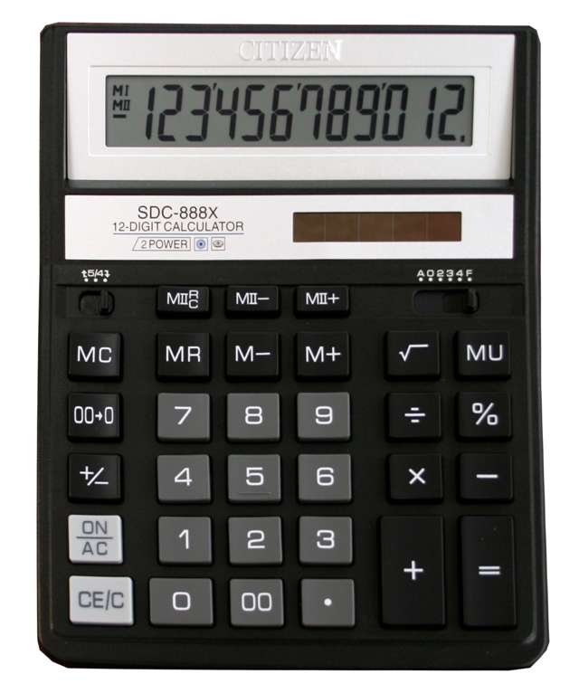 kalkulator citizen sdc-888xbk czarny cdc