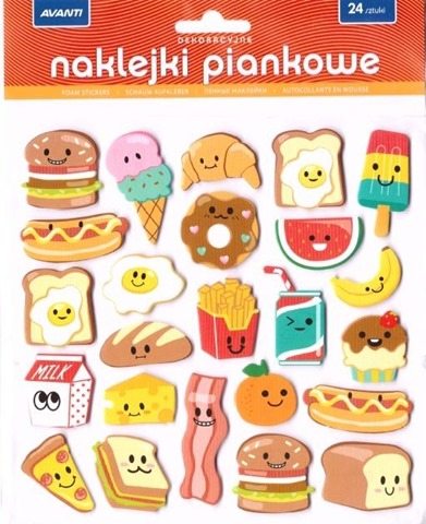 AVANTI NAKLEJKI DEKORACYJNE PIANKOWE /12/