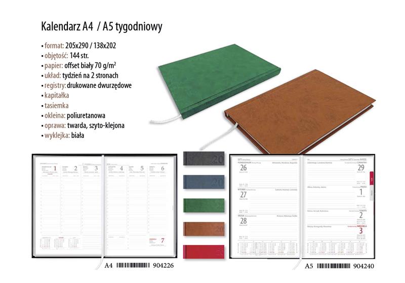 POLIGRAF TERMINARZ 2026 A5 TYGODNIOWY