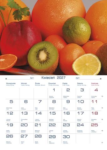M&P KALENDARZ ŚCIENNY DOMOWY 2027 KUCHENNE KLIMATY TW-10-1