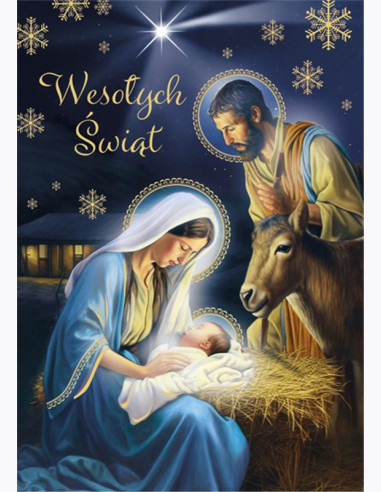 POLMAK KARTKA OZDOBNA GWIAZDKA B6ZO GW ZOPLATKIEM /25/