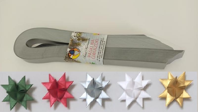 PASKI NA GWIAZDKI: SREBRNE 11MM ŚREDNIE