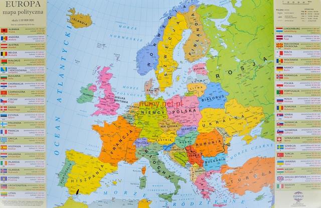 zachem podkładka mapa polityczna europy
