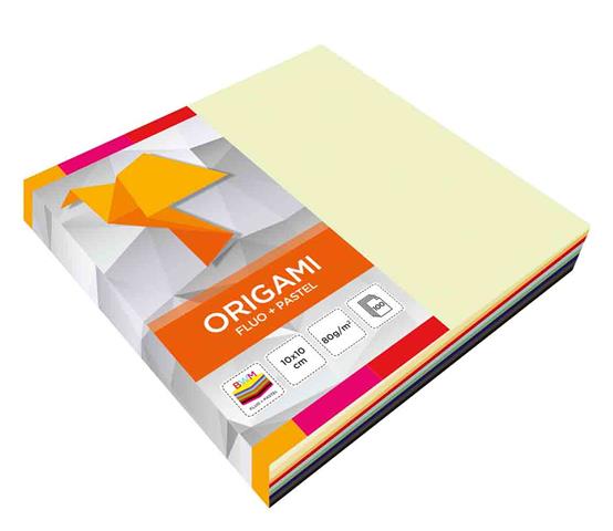 INTERDRUK ORIGAMI 10*10CM  80G/M2 A'100 MIX