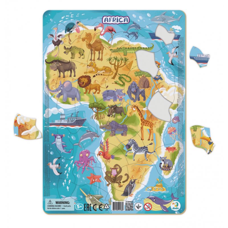 dodo puzzle ramkowe 53el afryka 300175  tm toys
