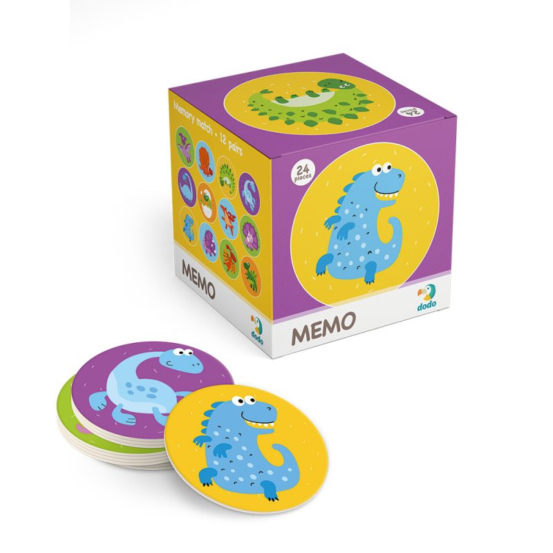 dodo gra memo mini 24el dinozaury 300142tm toys