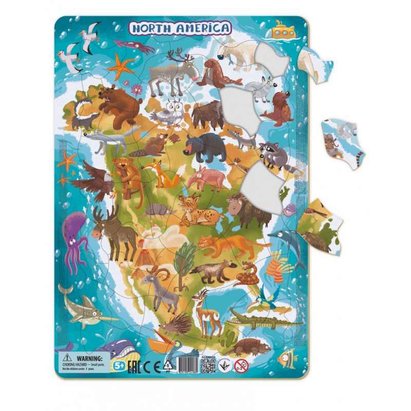 dodo puzzle ramkowe 53el ameryka północna 300177 tm toys