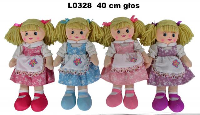 SUNDAY LALKA PRZYTULANKA 40CM Z GŁOSEM 4WZORY L0328