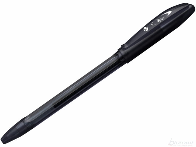 tetis długopis kd705-vv o,7mm czarny wkład olejowy  /50/