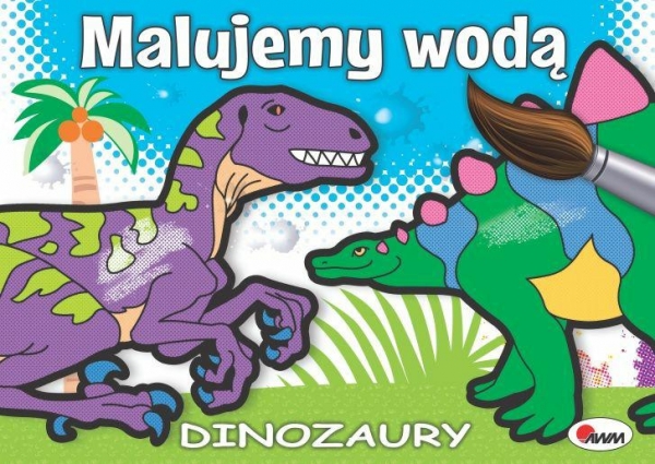 awm malujemy wodą dinozaury