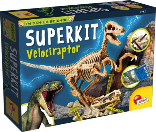 lisciani genius science nauka velociraptor super kit 80632 dante