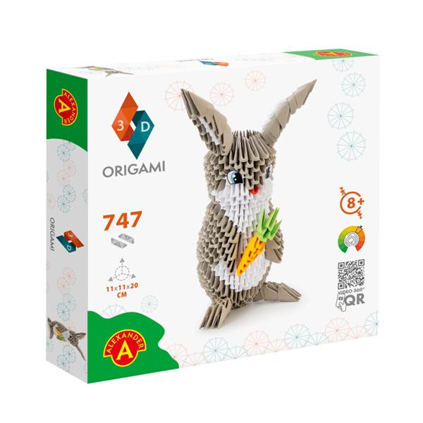 alexander origami 3d królik