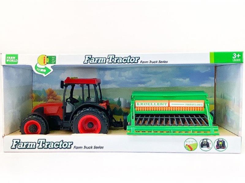 **bigtoys traktor z maszyną 50cm światłodźwięk ba9668