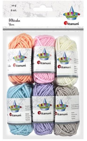 TITANUM WŁÓCZKA A'6 10G MIX PASTEL 439992