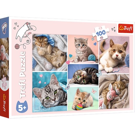 TREFL PUZZLE 100EL W KOCIM ŚWIECIE 16420