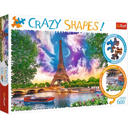 TREFL PUZZLE 600EL CRAZY SHAPES NIEBO NAD PARYŻEM 11115