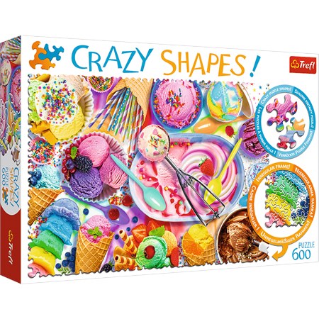 trefl puzzle 600el crazy shapes słodkie marzenie 11119