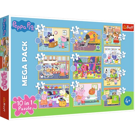 TREFL PUZZLE 10W1 ŚWINKA PEPPA 20,35,48EL. 90383