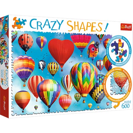 trefl puzzle 600el crazy shapes kolorowe balony 11112