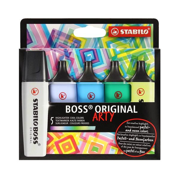 STABILO ZAKREŚLACZE BOSS 5 KOLORÓW ORIGINAL ARTY70/5-02-2-20 /5/