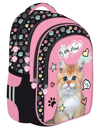 majewski plecak my little  friend pink  cat bpl-58