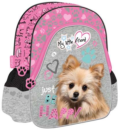 majewski plecak przedszkolny my little  friend pink dog 2814