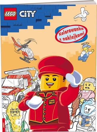 ameet kolorowanka z naklejkami lego city na-6003