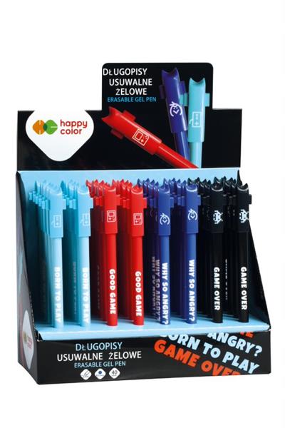 **gdd długopis wymazywalny happy color niebieski0.5mm game over /40/