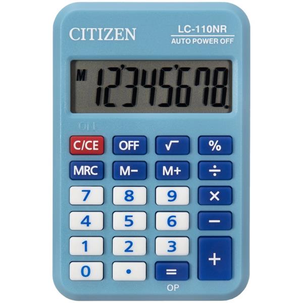 kalkulator citizen lc-110nr-bl niebieski