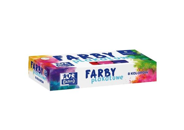 oxford farby plakatowe 8 kolorów 20ml   400167102 /20/