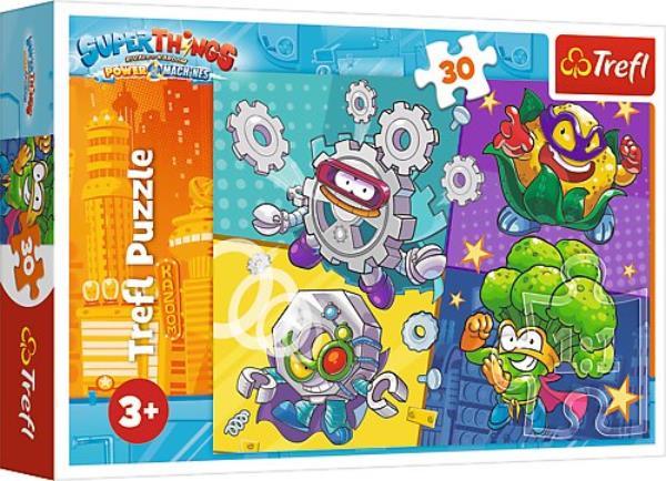 trefl puzzle 30el super things superbohaterowie 18278