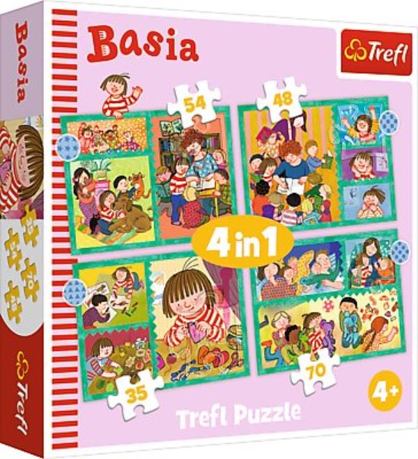 trefl puzzle 4w1 przygoda basi 35,48,54,70el. 34606
