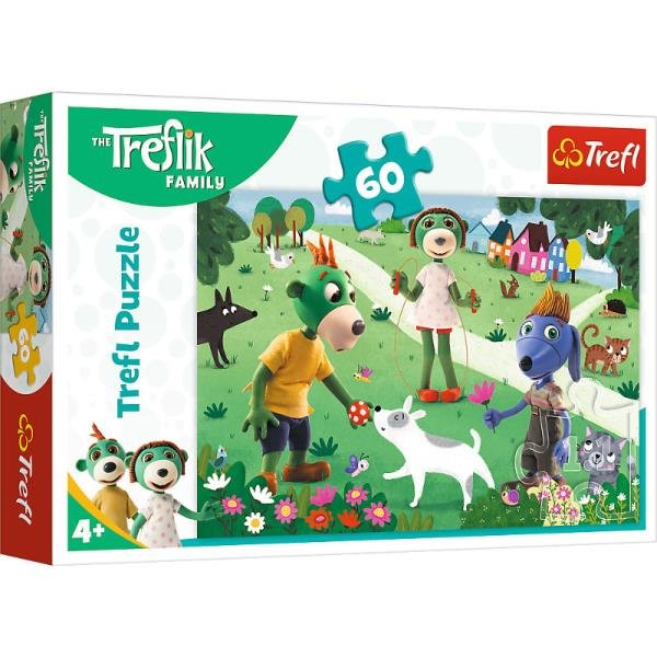 TREFL PUZZLE 60EL RADOSNY DZIEŃ TREFLIKÓW 17377