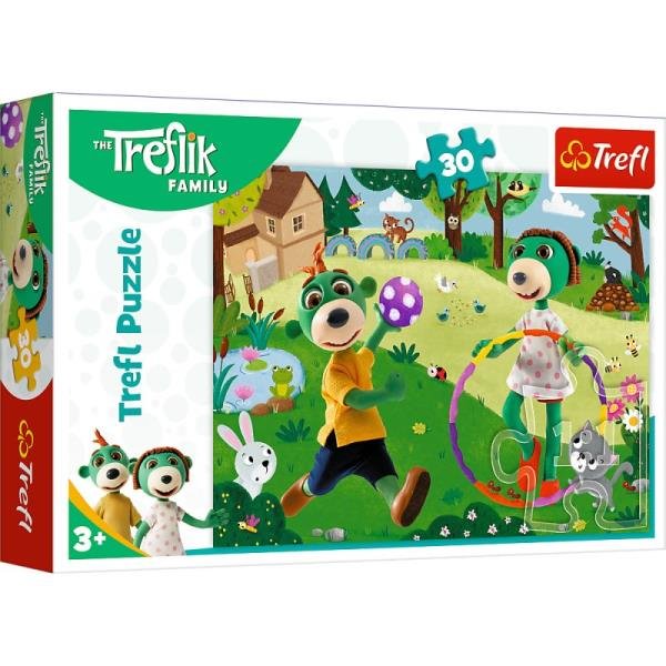 TREFL PUZZLE 30EL AKTYWNY DZIEŃ RODZINA TREFLIKÓW 18287