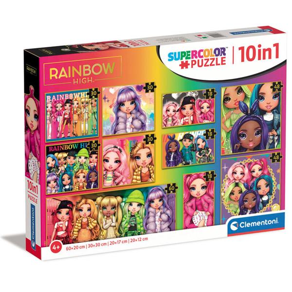 clementoni puzzle 10w1 rainbow 20273