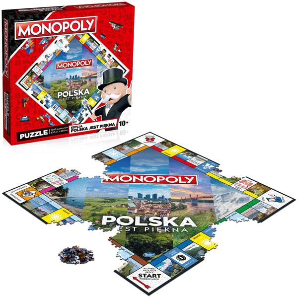 winning moves puzzle 1000el monopoly polska jest piękna wm01798