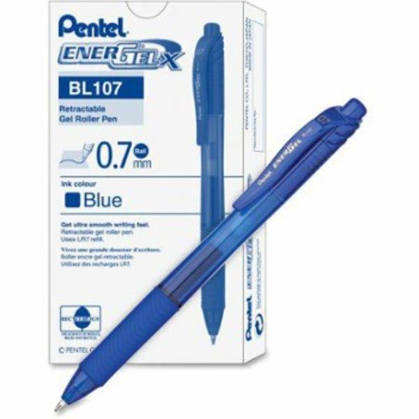 pentel długopis żelowy bl 107-c 0.7 niebieski energel /12/