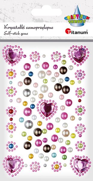 TITANUM KRYSZTAŁKI SERCA SAMOPRZYLEPNE KROPKI 363198