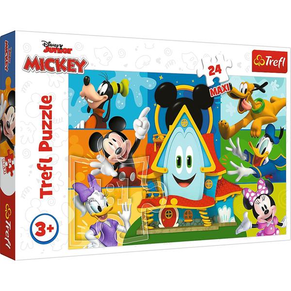 trefl puzzle 24el mickey mouse i przyjaciele 14351 maxi