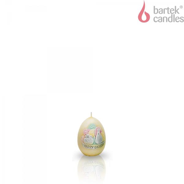 świeca jajko wielkanocne happy easter 55g bartek /12/