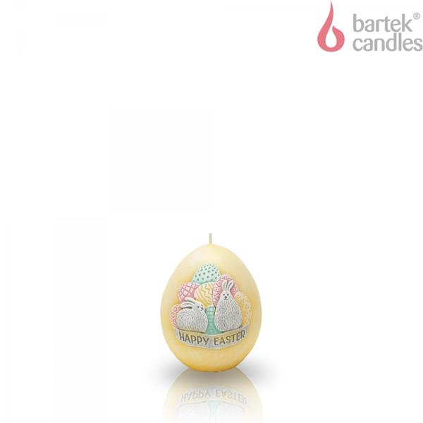 świeca jajko wielkanocne happy easter 190g bartek /12/