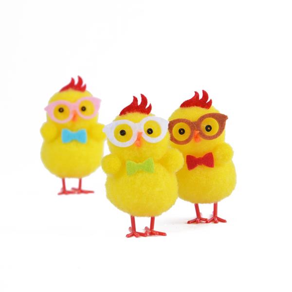 ARPEX-WN WESOŁE KURCZAKI W OKULARACH OP.3SZT YX5945 WIELKANOC