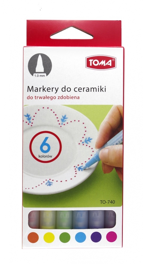 toma-marker do ceramiki 6kol. to-740